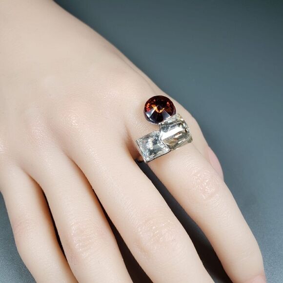 Brand New Top Fashion Silver Ring With Stone - Picture 2 of 6